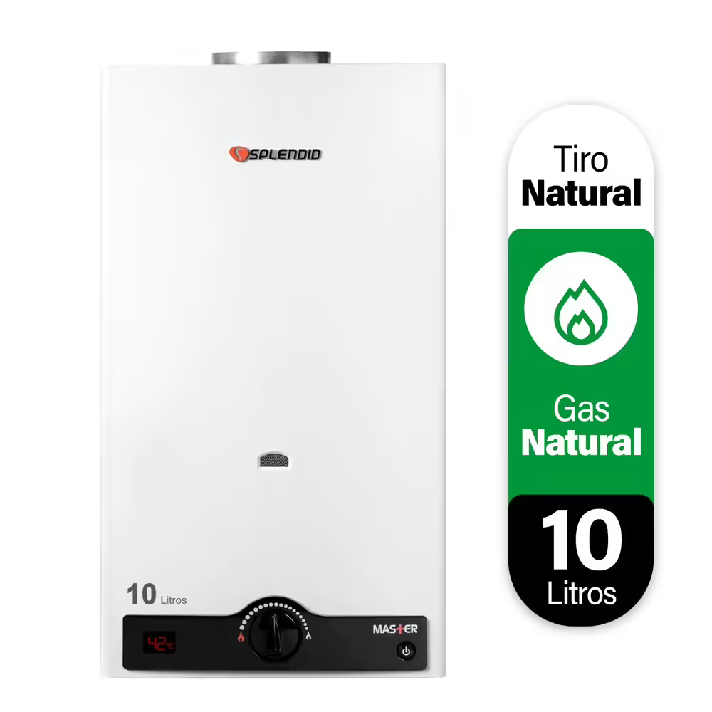 Calefont Tiro Natural Master 10 Litros Gas Natural
